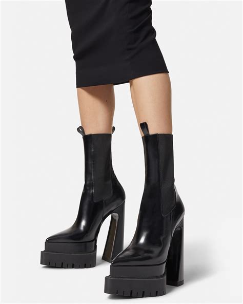 versace green boots|Versace aevitas boots.